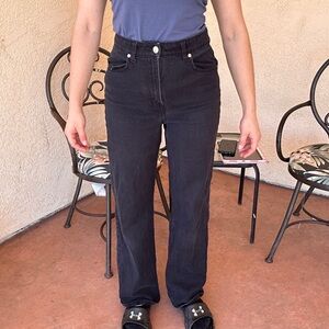 Divided Black Straight-Leg High-Rise Jeans - Women